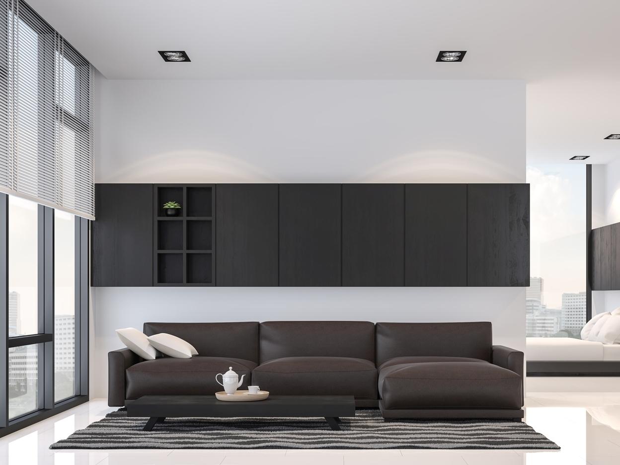 Möbelplaner Wandschrank für Wohnzimmer - Frontansicht